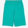 Eden Park Green Fleece Shorts In Regular Fit | Children