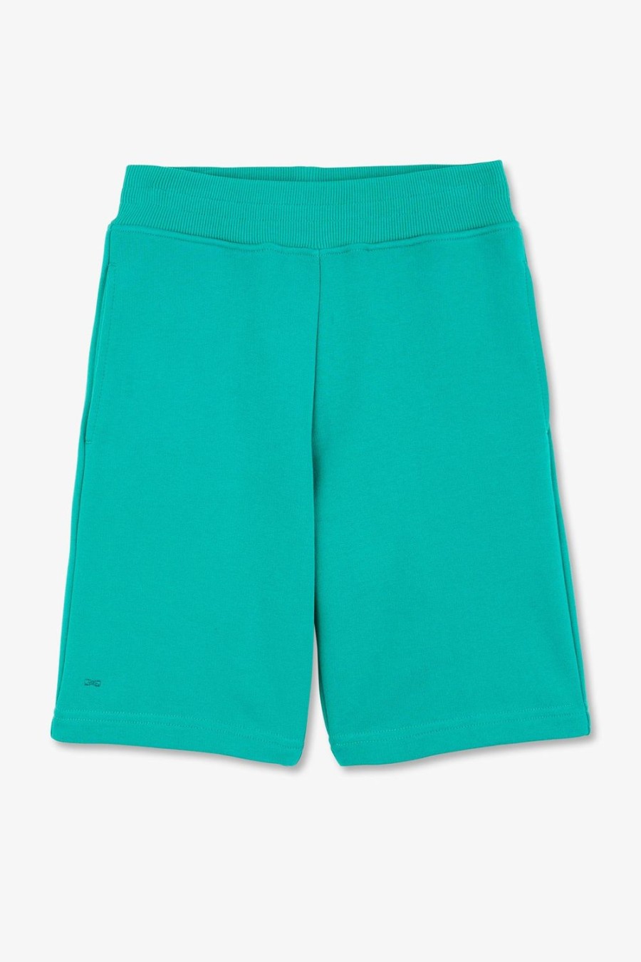 Eden Park Green Fleece Shorts In Regular Fit | Children