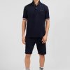 Eden Park Navy Blue Short-Sleeved Polo Shirt | Polos