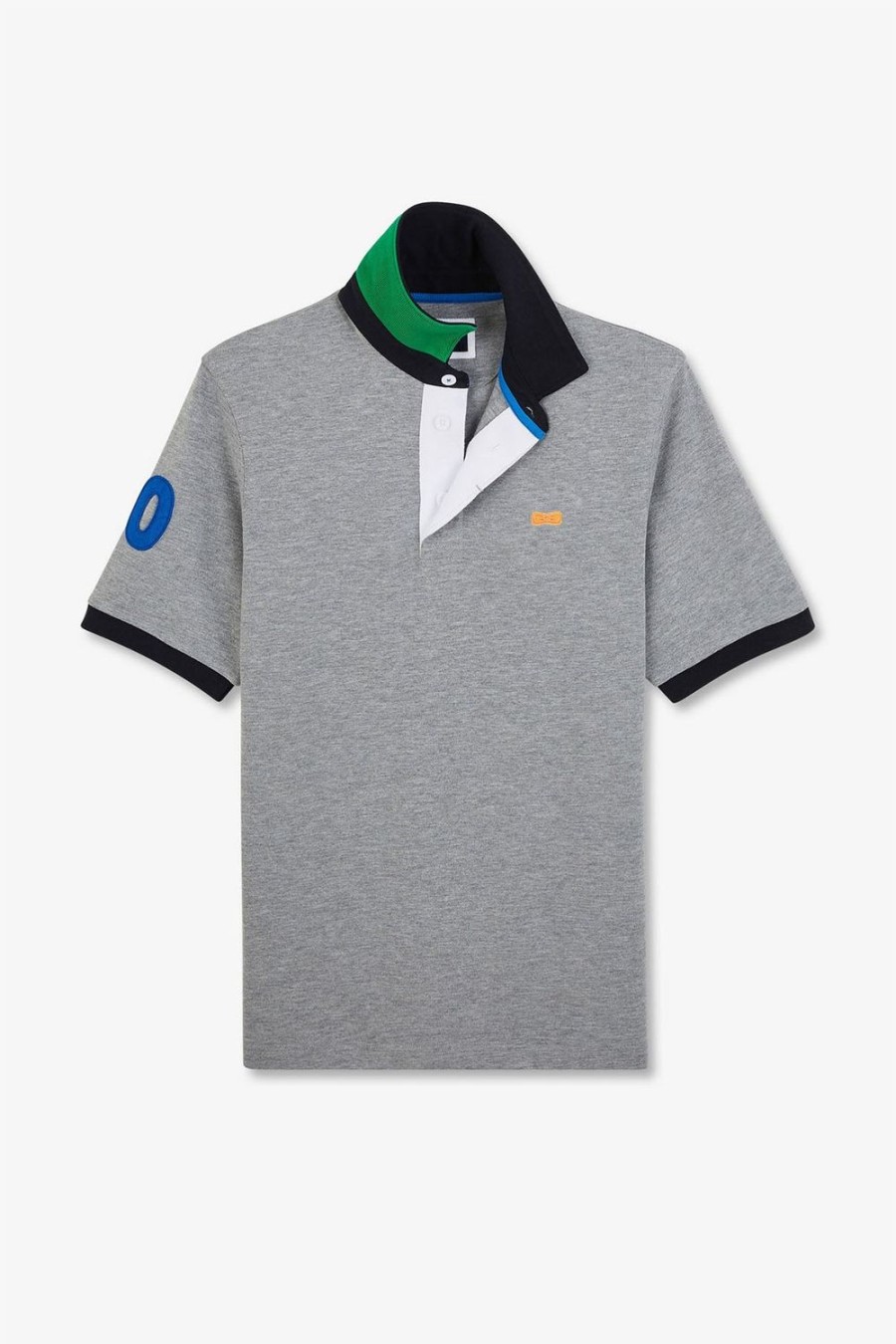 Eden Park Grey Short-Sleeved Polo Shirt | Rugby Shirts