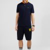 Eden Park Navy Blue Short-Sleeved Polo Shirt | Polos