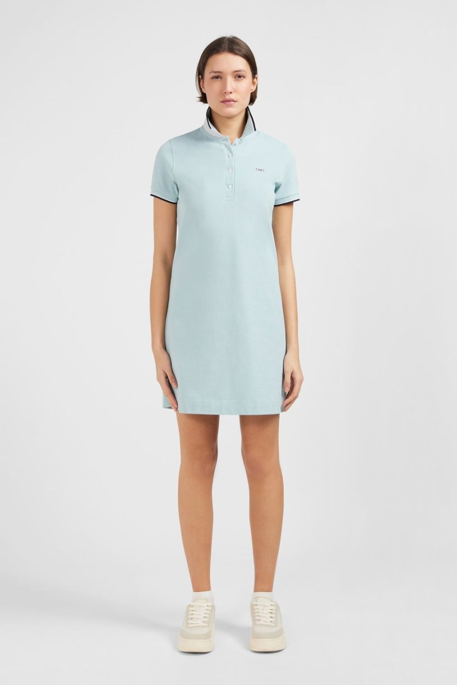 Eden Park Green Polo-Neck Dress | Dresses