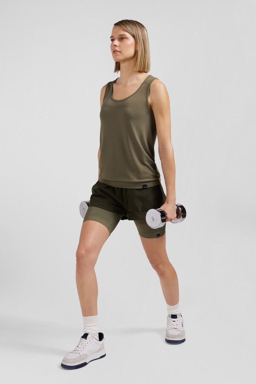 Eden Park Khaki Green Stretch Sports Cycling Shorts | Pants