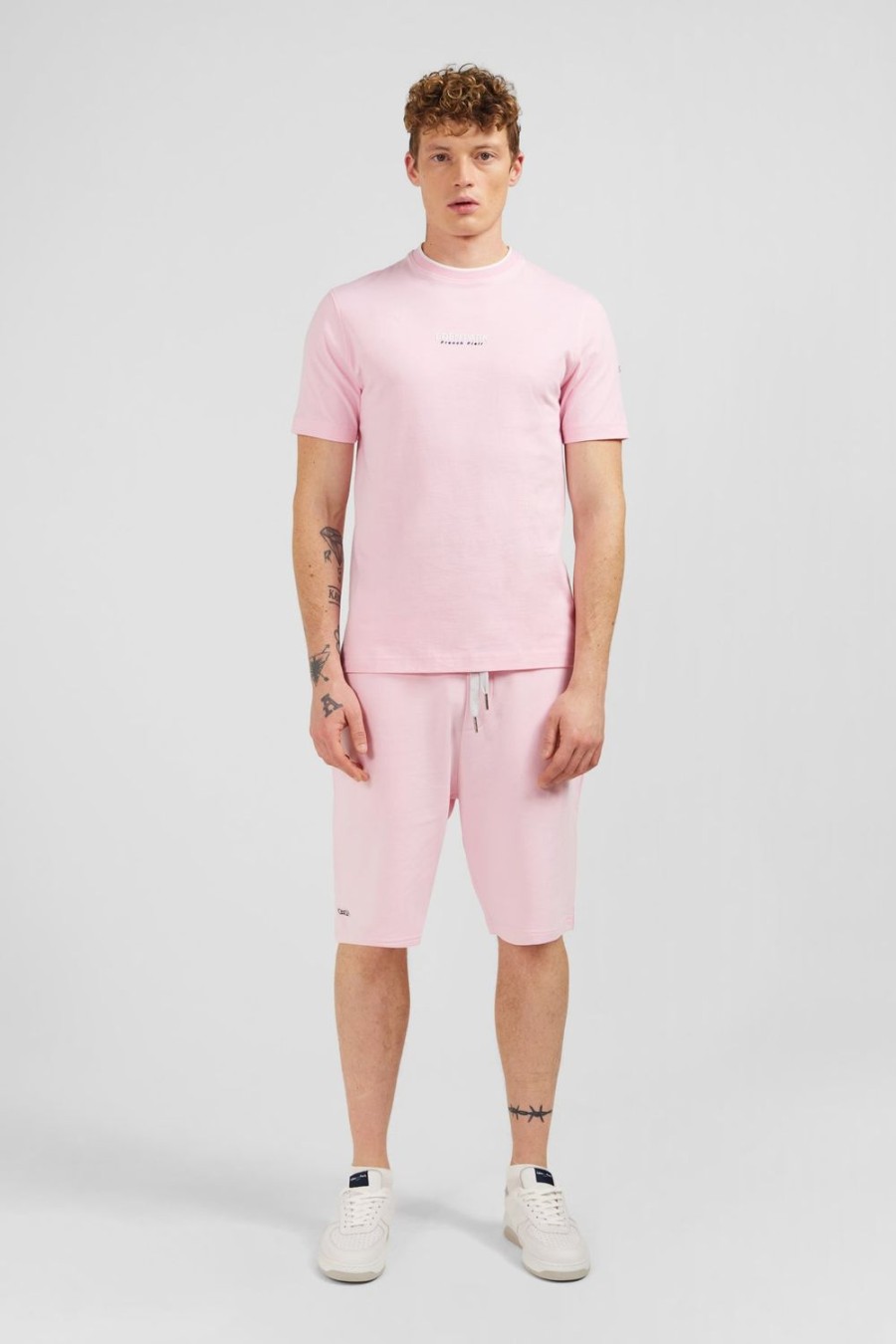 Eden Park Plain Pink Short-Sleeved T-Shirt | T-Shirts