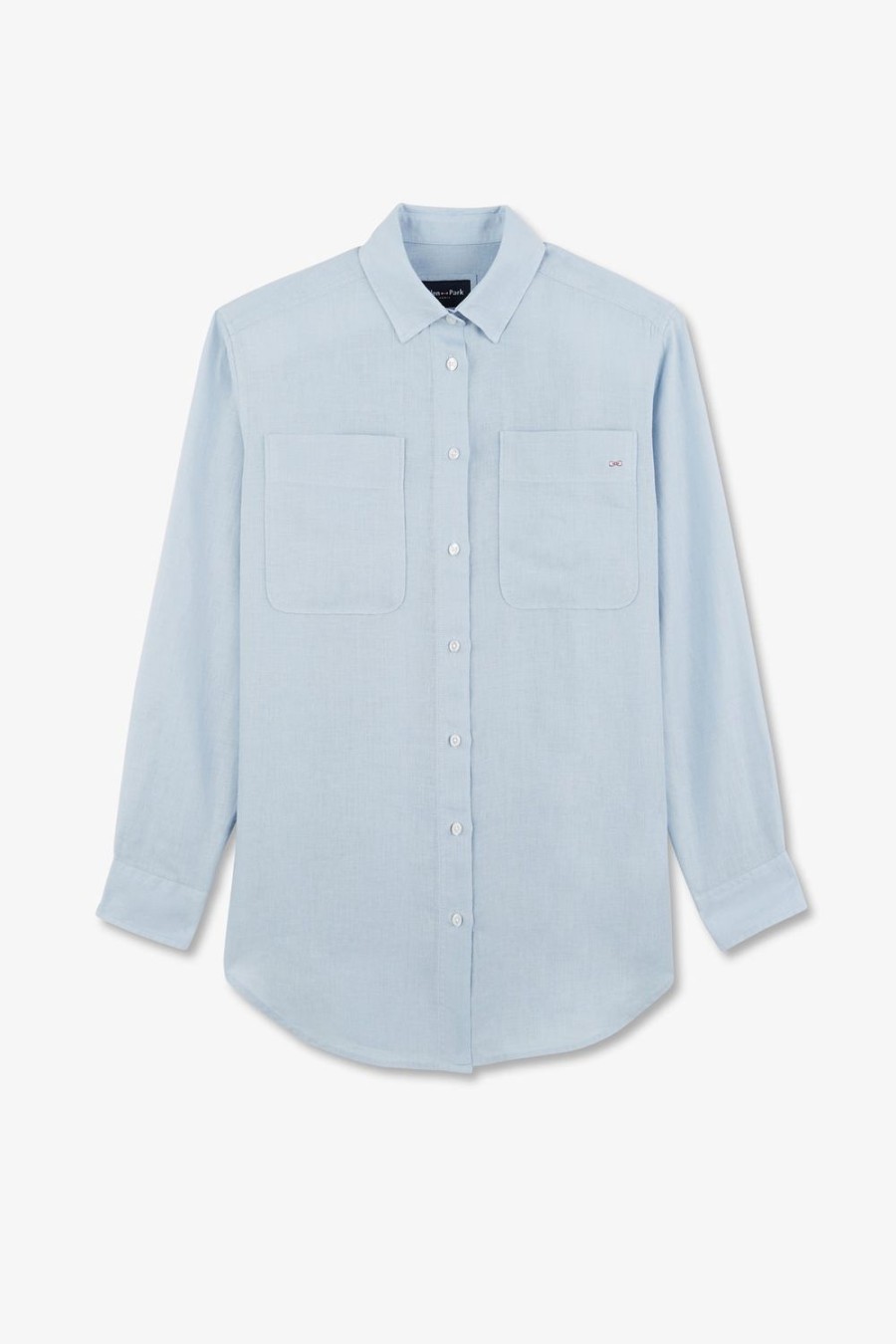 Eden Park Plain Light Blue Blouse | Shirts