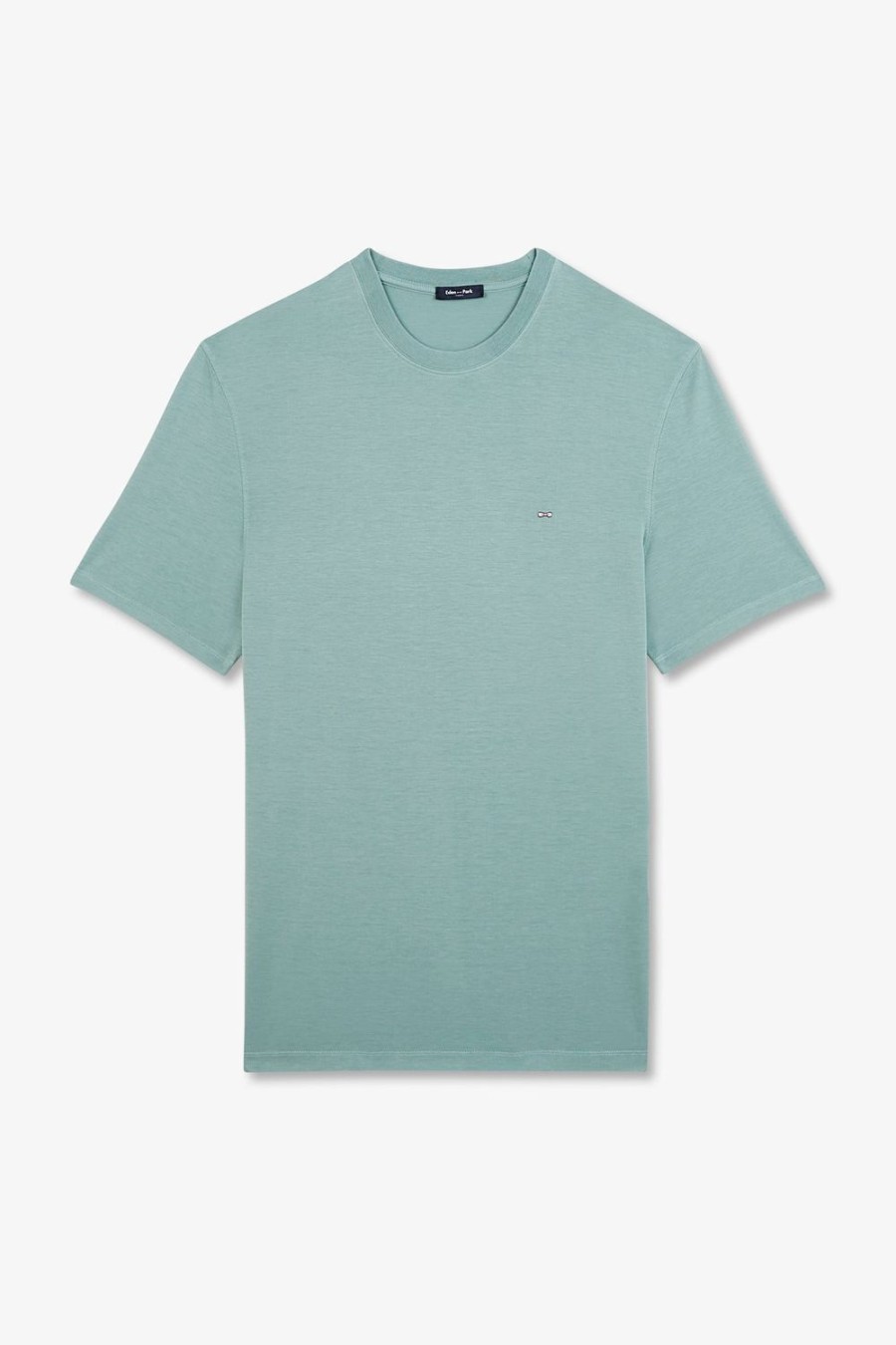 Eden Park Plain Green Short-Sleeved T-Shirt | T-Shirts