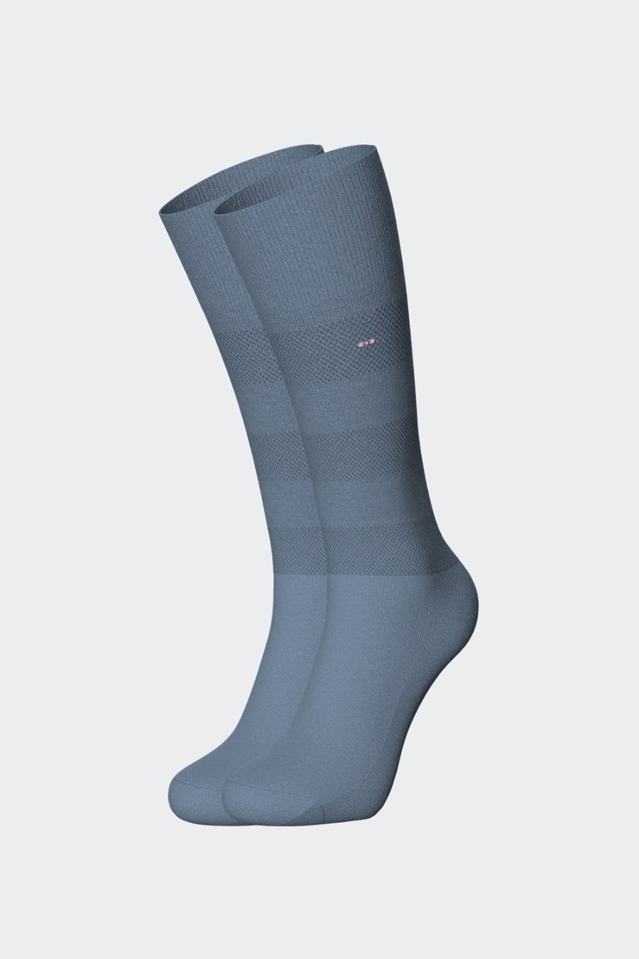 Eden Park Striped Blue Socks In Stretch Cotton | Socks