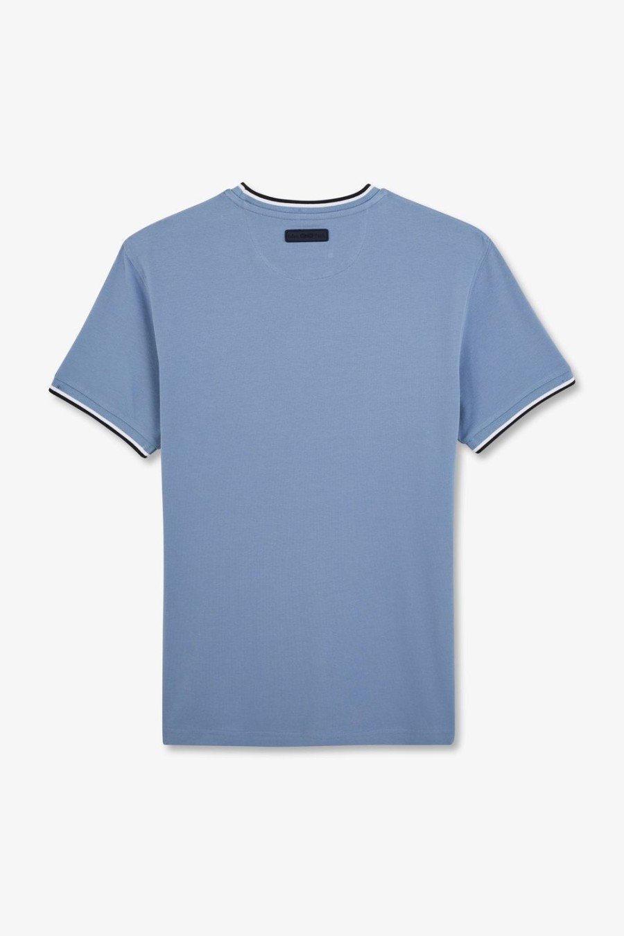 Eden Park Plain Blue Short-Sleeved T-Shirt | T-Shirts