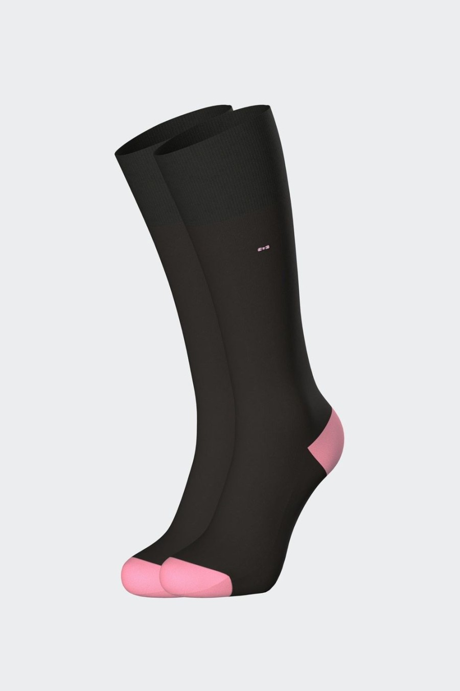 Eden Park Black Ribbed Socks In Stretch Cotton | Socks