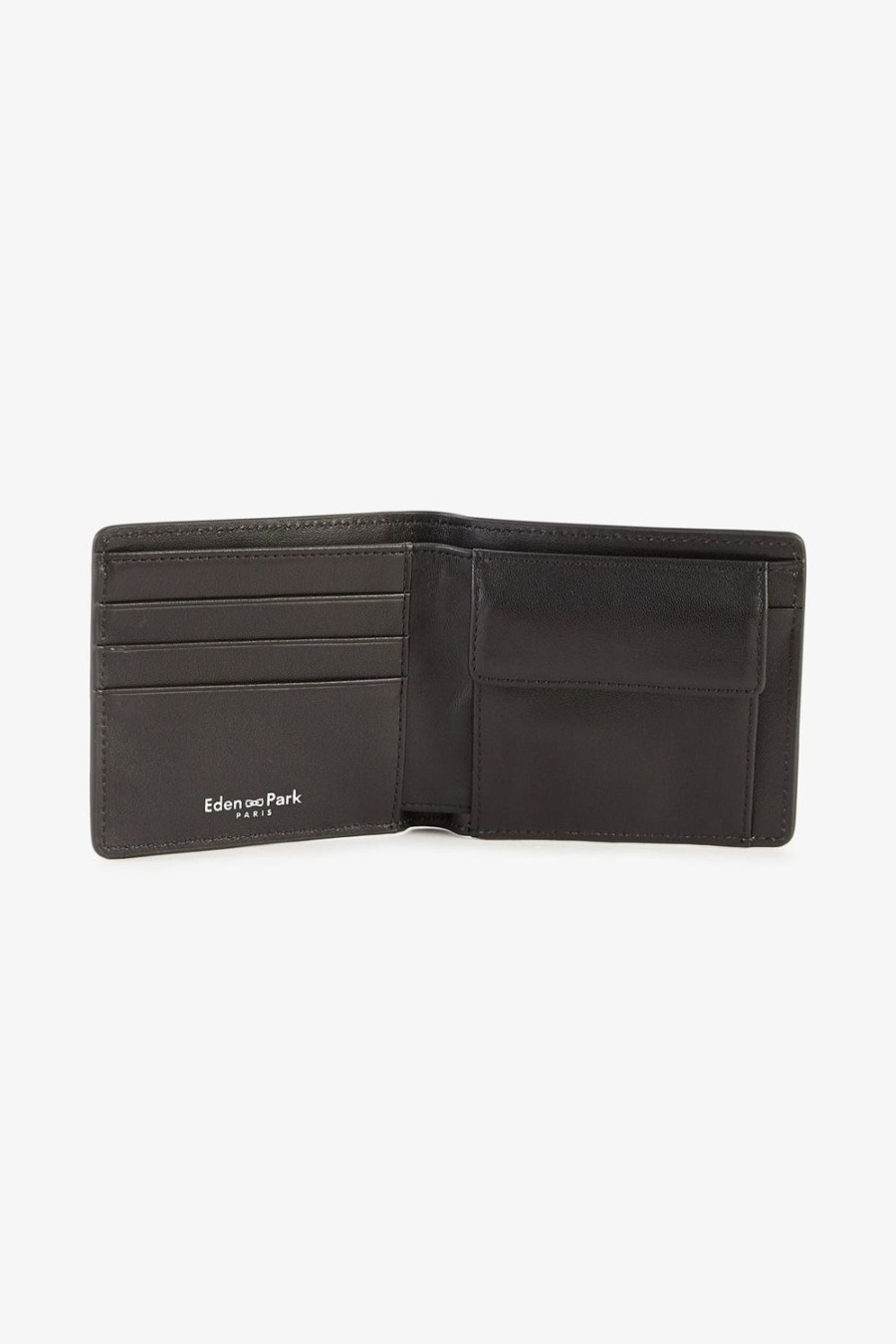 Eden Park Black Leather Italian Wallet | Portfolios