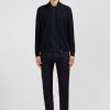 Eden Park Black Cotton Cardigan With Zipper | Cardigans