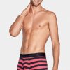 Eden Park Pack Of 2 Navy Blue, Pink Stripes And Plain Boxer Shorts | Underwear