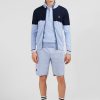 Eden Park Blue Colour-Block Zip Cardigan | Cardigans