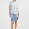 Eden Park Light Blue Short-Sleeved Blouse | Shirts