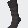 Eden Park Striped Black Socks In Stretch Cotton | Socks