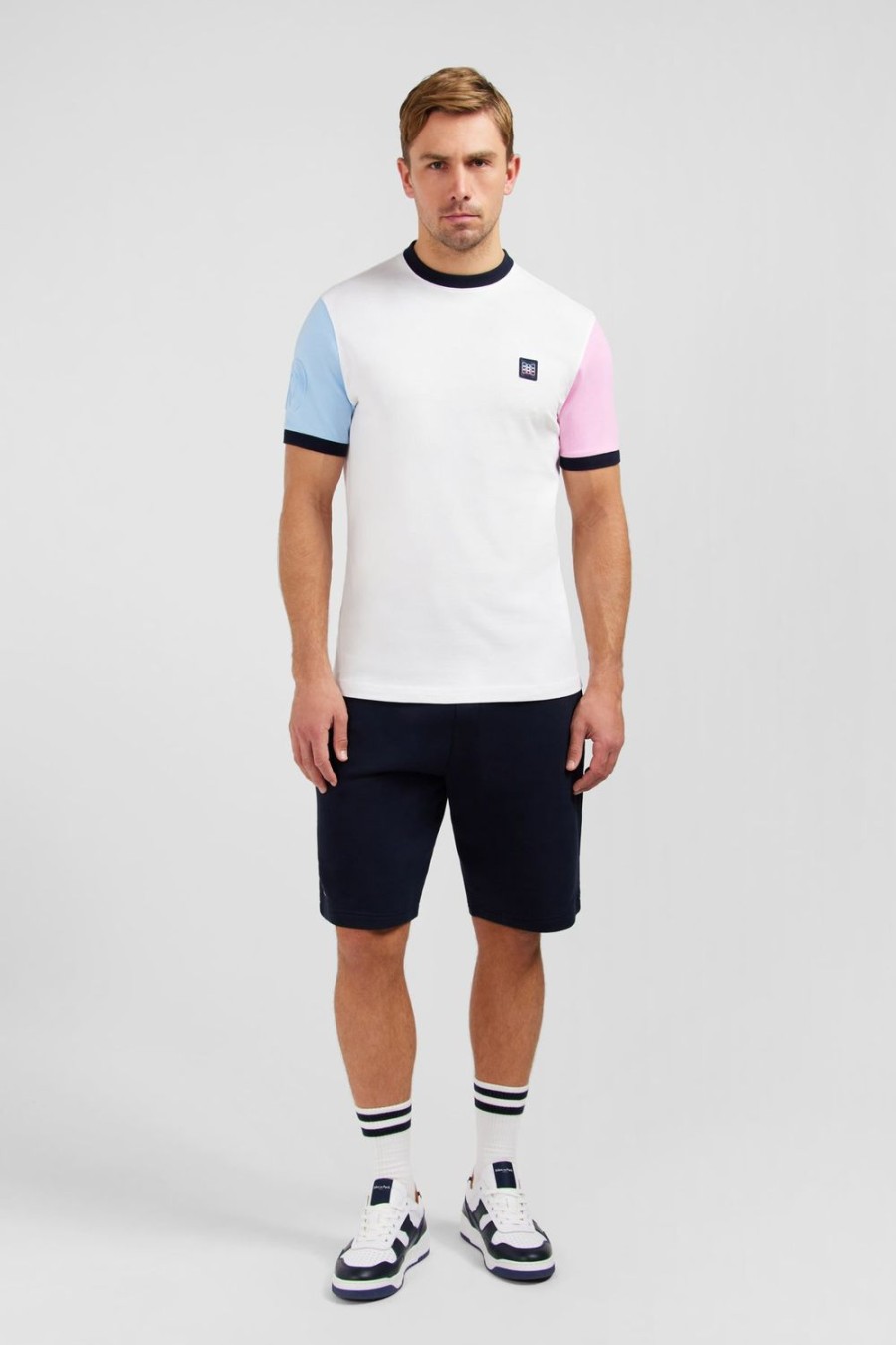 Eden Park Short-Sleeved Colour-Block T-Shirt | T-Shirts