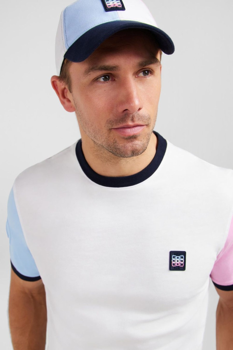 Eden Park Short-Sleeved Colour-Block T-Shirt | T-Shirts