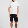 Eden Park White Pima Cotton Polo With Contrasting Accents | Polos