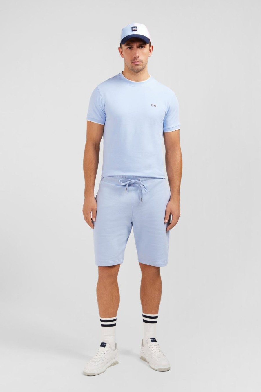 Eden Park Light Blue Fleece Shorts | Shorts & Bermudas