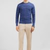 Eden Park Blue Striped Jumper | Sweaters