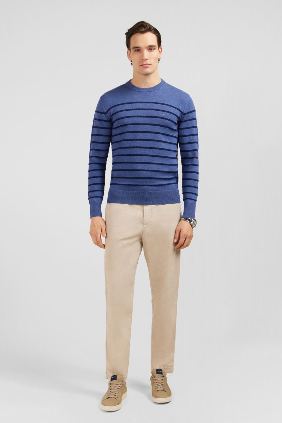 Eden Park Blue Striped Jumper | Sweaters