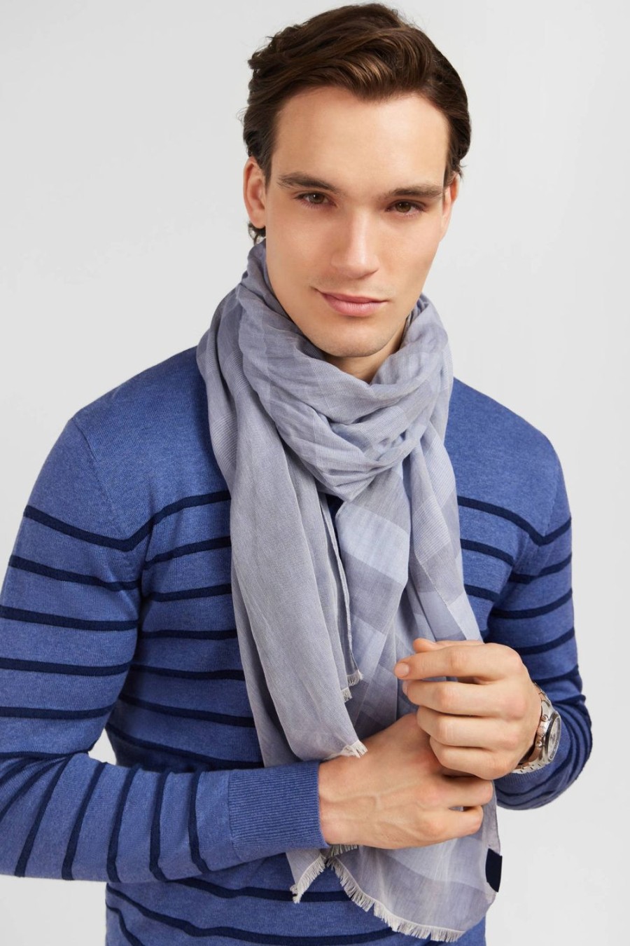 Eden Park Blue Striped Jumper | Sweaters