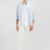 Eden Park Light Blue Shirt In Cotton Dobby | Shirts