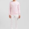 Eden Park Pink Jumper In Decorative Cable Knit | Sweaters