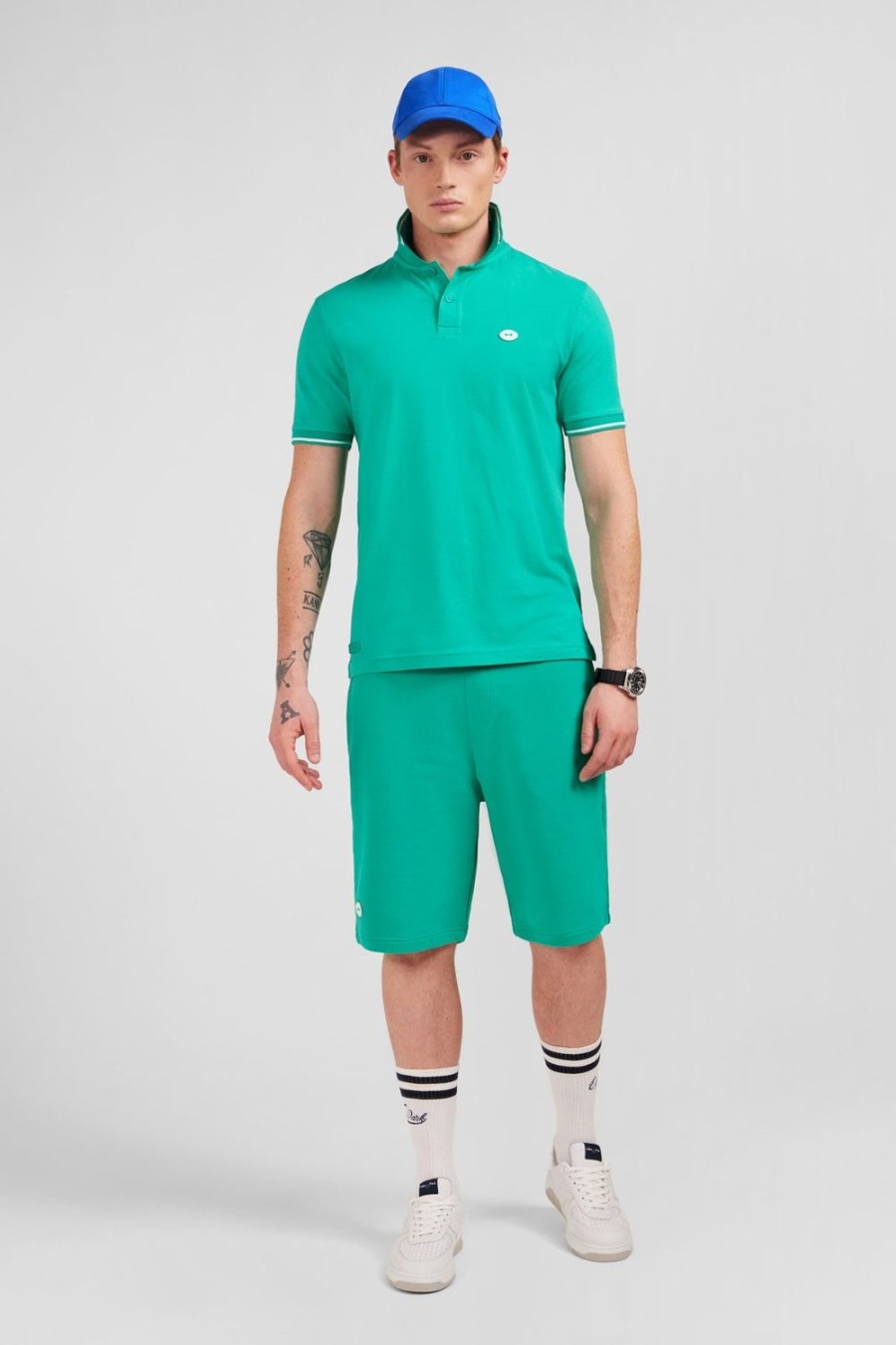 Eden Park Green Short-Sleeved Polo Shirt | Polos