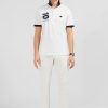 Eden Park White Short-Sleeved Xv De France Polo Shirt | Polos