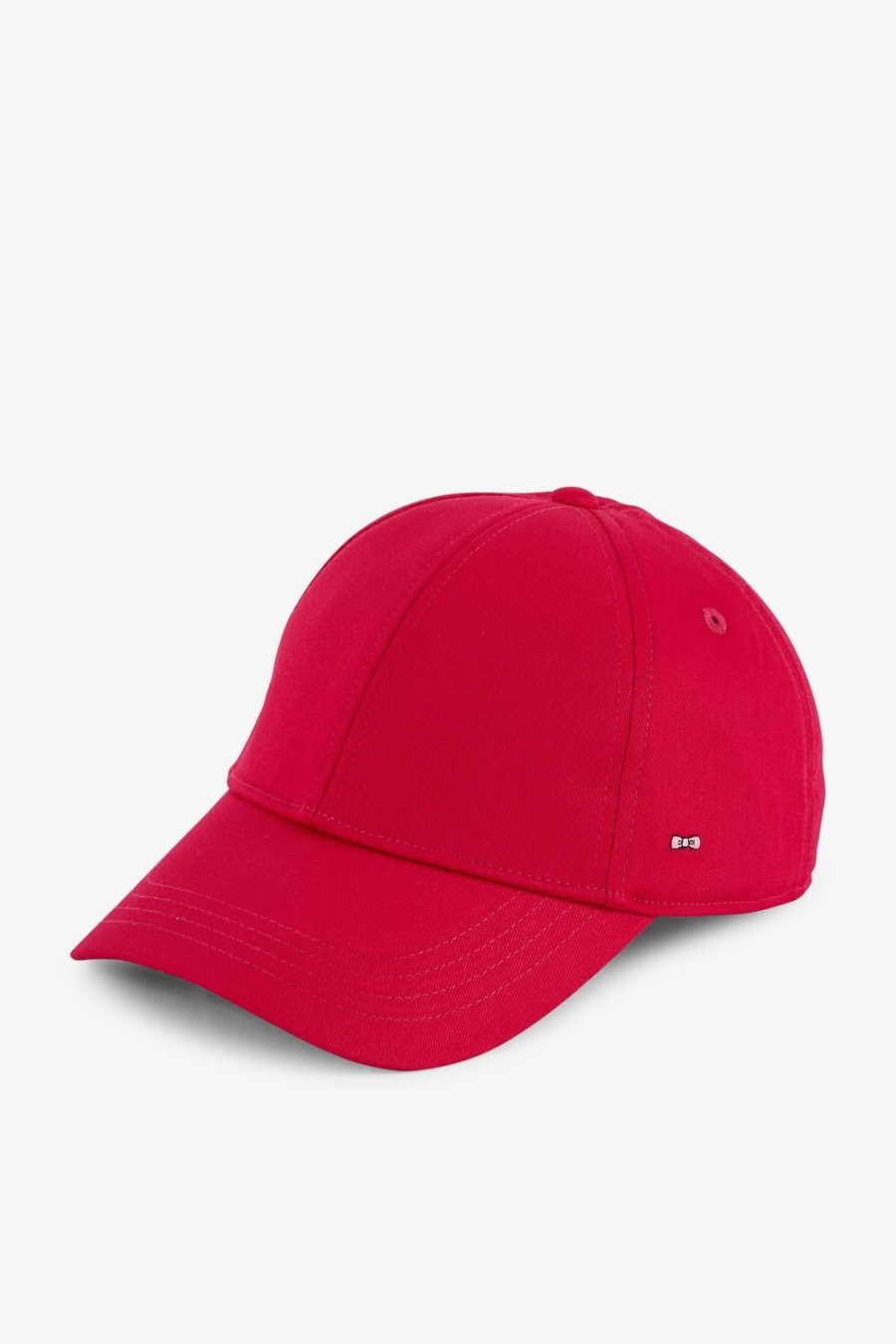 Eden Park Red Cotton Canvas Cap With Bow Tie Embroidery | Caps