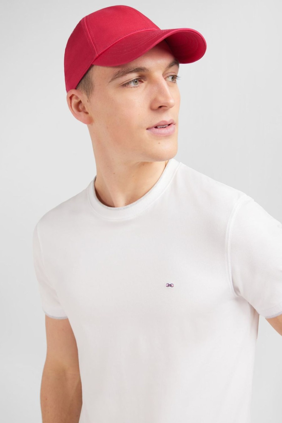 Eden Park Red Cotton Canvas Cap With Bow Tie Embroidery | Caps