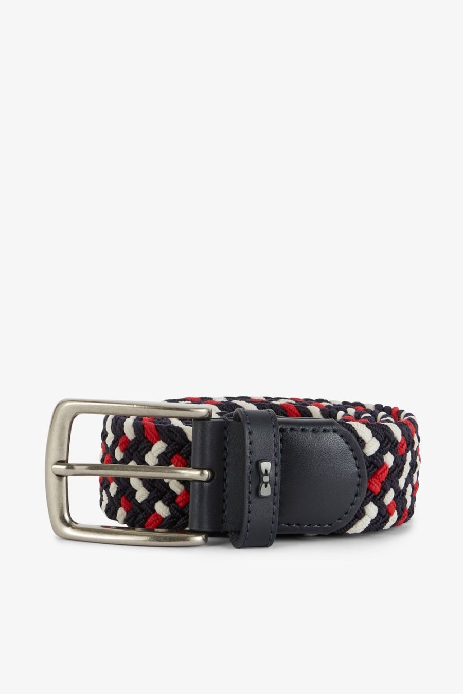 Eden Park Tricolour Red Braided Elastic Belt | Belts