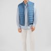 Eden Park Light Blue Sleeveless Puffa Jacket | Coats