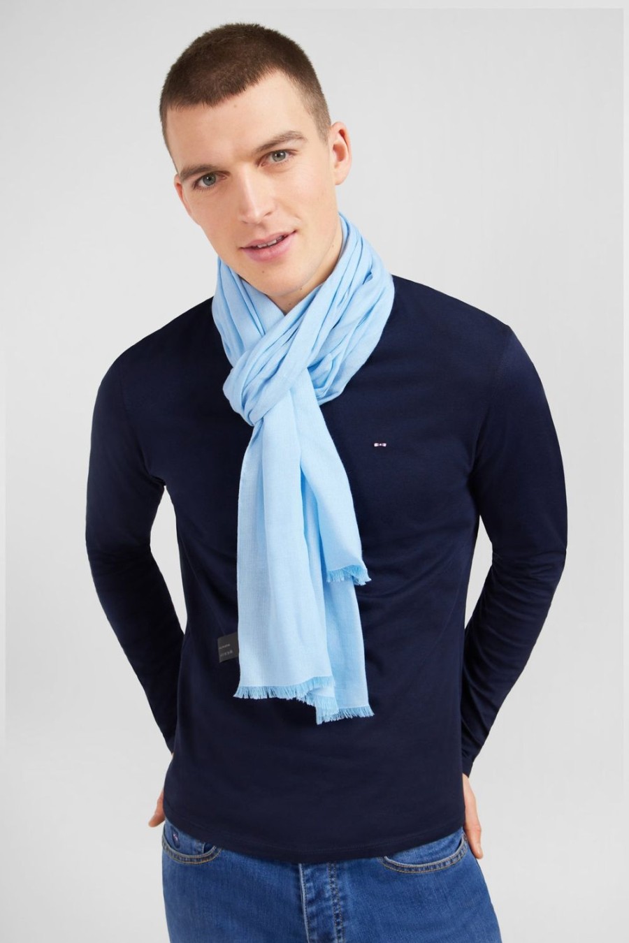 Eden Park Plain Light Blue Scarf | Scarves & Wraps