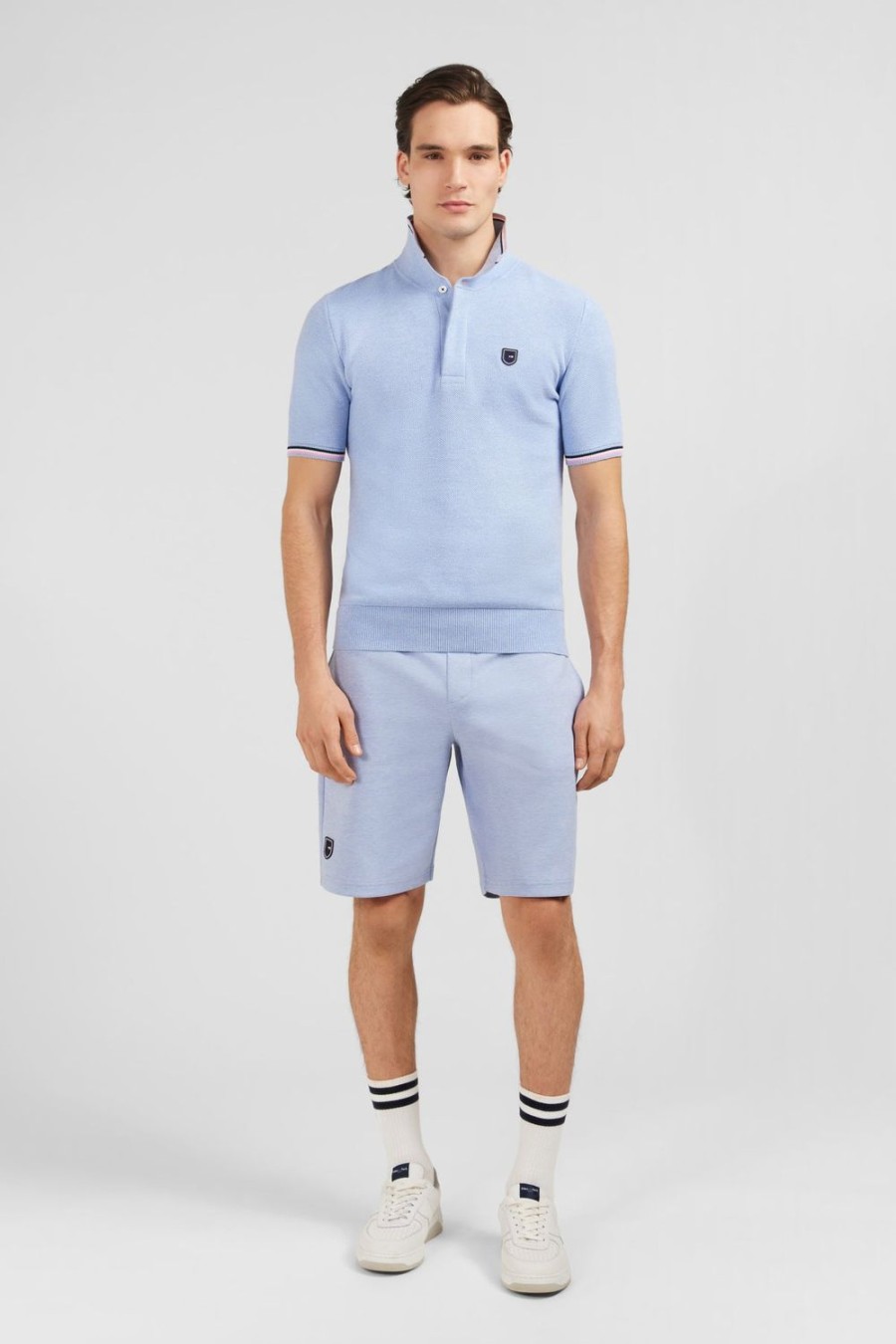 Eden Park Light Blue Short-Sleeved Jumper | Rugby Shirts