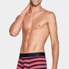 Eden Park Navy And Red Striped Boxers In Stretch Cotton | Underwear