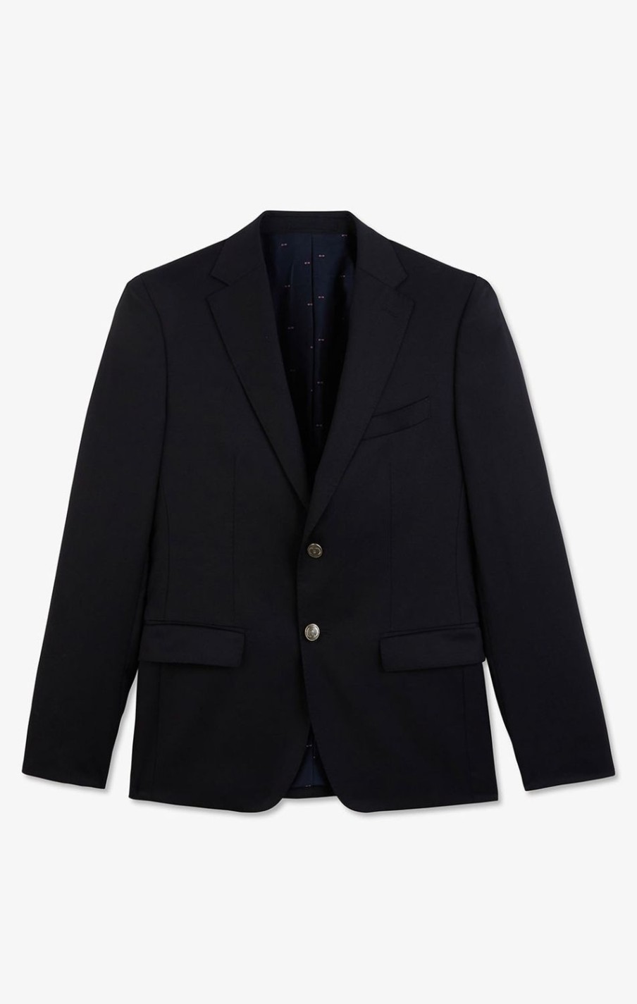 Eden Park Slim Fit Navy Blue 100% Wool Blazer | Jackets