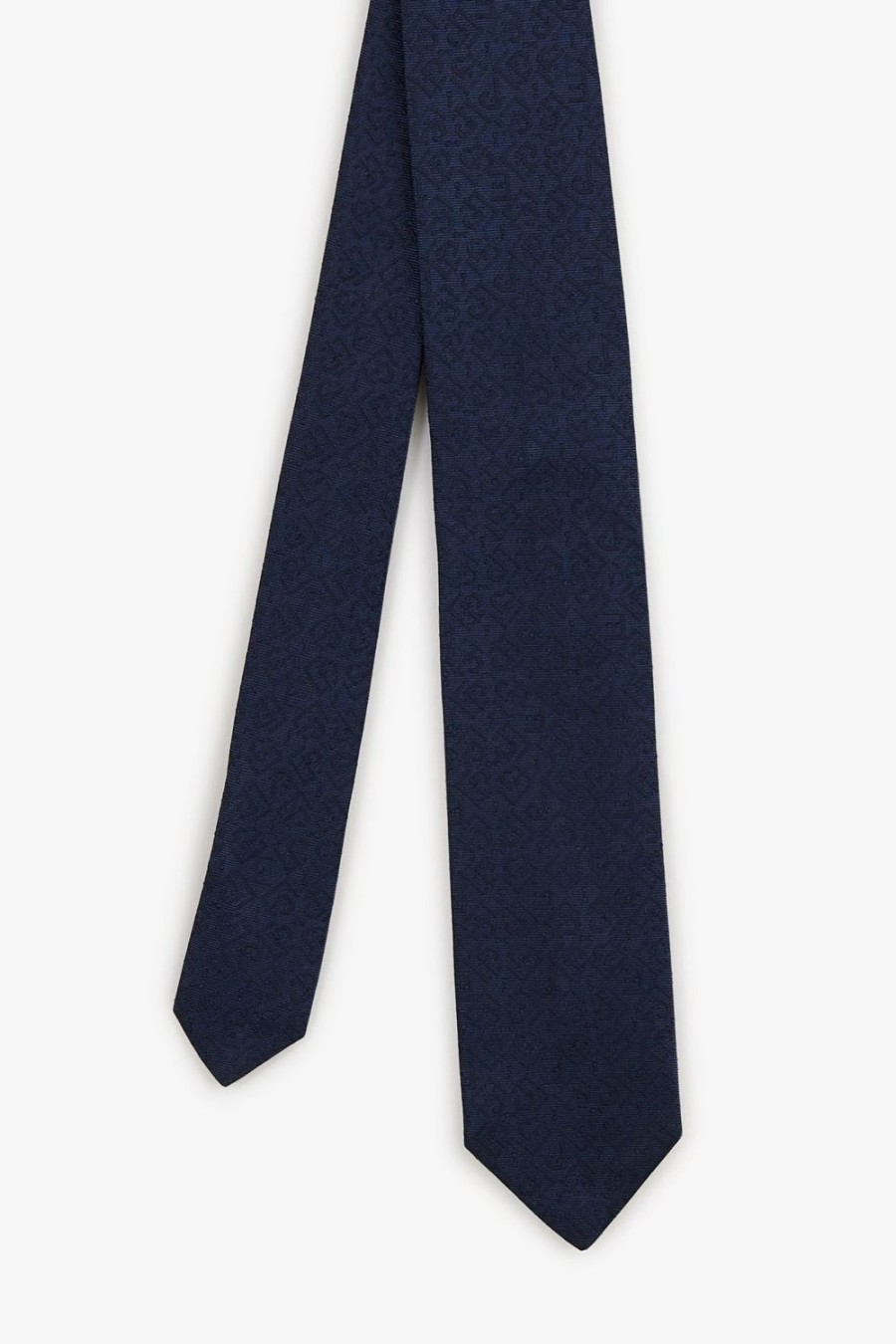 Eden Park Dark Blue Shirt With Exclusive Micro-Patterns | Ties & Bow Ties