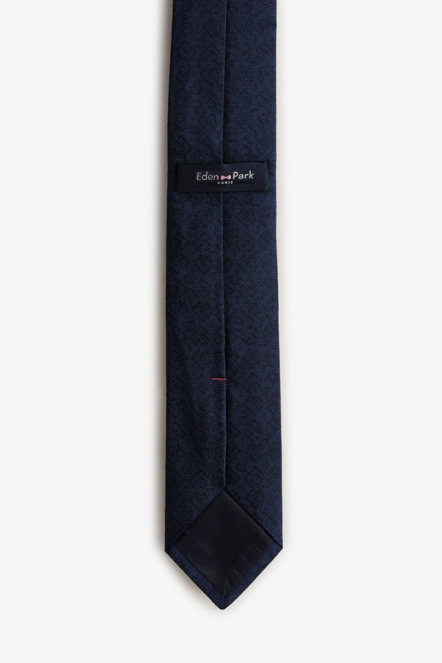 Eden Park Dark Blue Shirt With Exclusive Micro-Patterns | Ties & Bow Ties