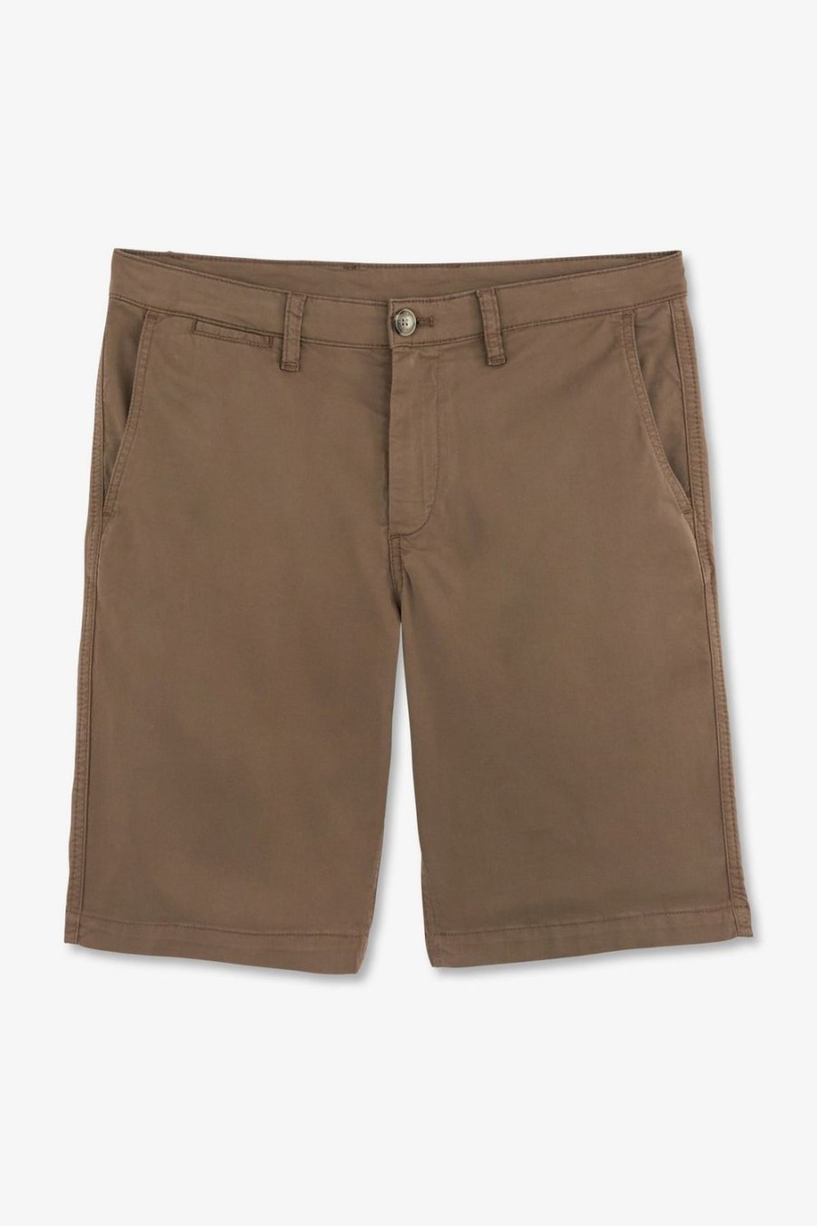 Eden Park Plain Brown Bermuda Shorts | Shorts & Bermudas