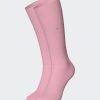 Eden Park Striped Pink Socks In Stretch Cotton | Socks