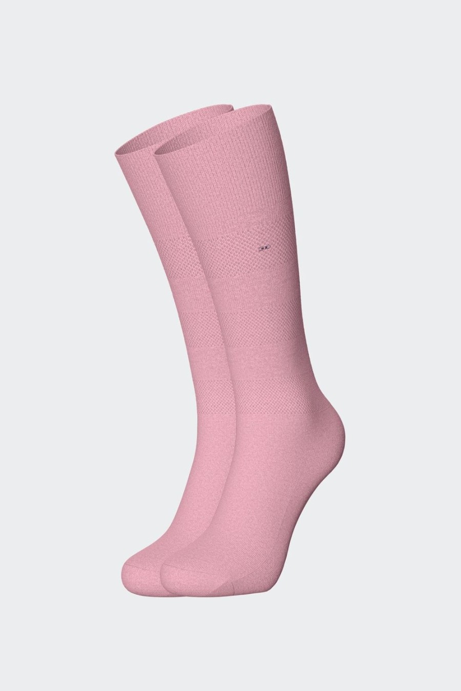 Eden Park Striped Pink Socks In Stretch Cotton | Socks