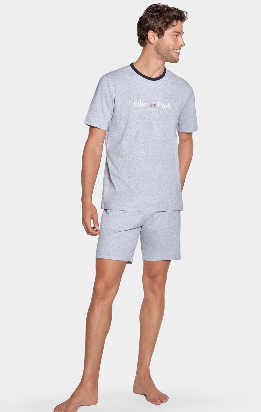 Eden Park Short Grey Pyjamas With Eden Park Logo | Pyjamas