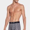 Eden Park Stretch Cotton Navy Boxers With Micro Floral Print | Underwear