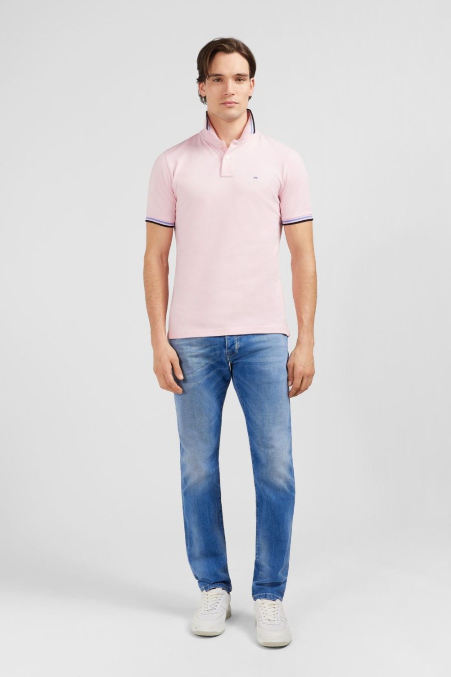 Eden Park Pink Polo Shirt In Pima Cotton | Polos