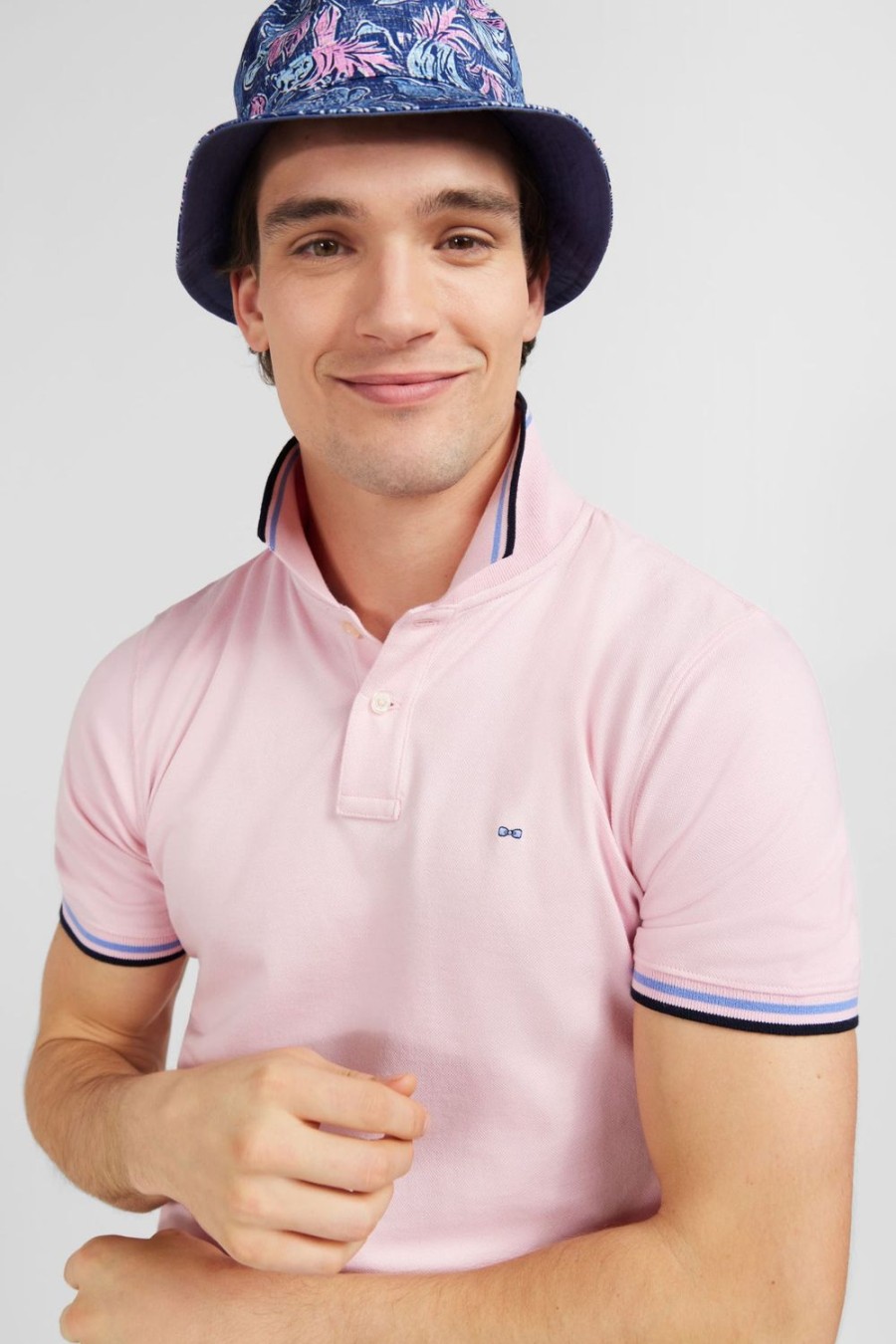 Eden Park Pink Polo Shirt In Pima Cotton | Polos