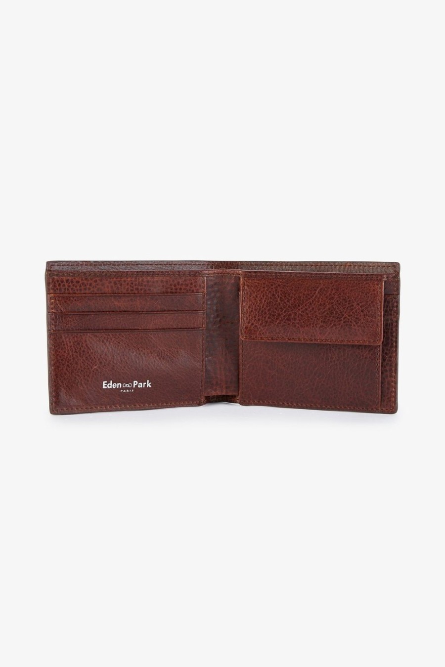 Eden Park Dark Brown Leather Wallet | Portfolios