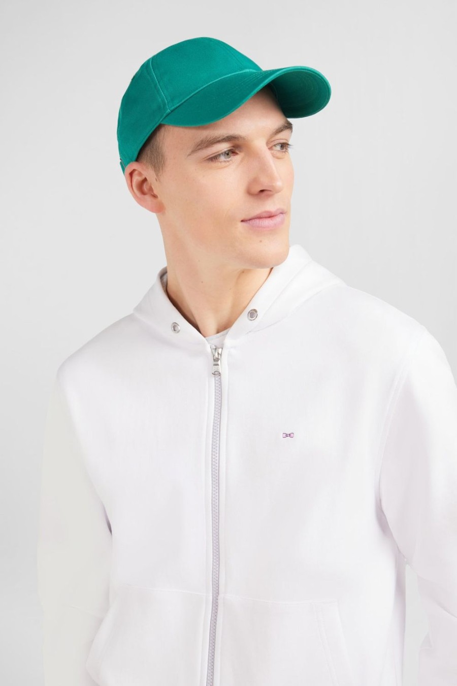 Eden Park Green Cotton Canvas Cap With Bow Tie Embroidery | Caps