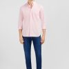 Eden Park Pink Shirt With Floral Elbow Patches | Shirts